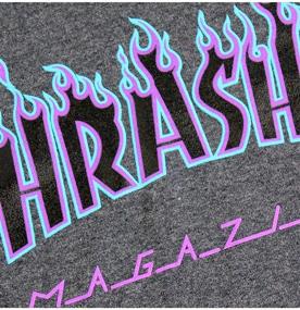 img 1 attached to 🔥 Men's Clothing - Thrasher Flame T Shirt (Small, Heather) - Shirts