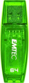 img 1 attached to EMTEC C400 64 ГБ USB 2.0 флеш-накопитель - серия Candy II (зеленый)