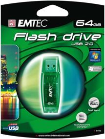 img 3 attached to EMTEC C400 64 ГБ USB 2.0 флеш-накопитель - серия Candy II (зеленый)