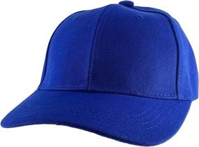 img 4 attached to 🧢 Blank Kids Youth Baseball Hat with Adjustable Hook and Loop Closure - TOP HEADWEAR