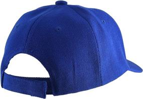 img 1 attached to 🧢 Blank Kids Youth Baseball Hat with Adjustable Hook and Loop Closure - TOP HEADWEAR