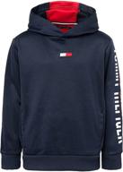 stylish and comfortable: tommy hilfiger boys' fashion pullover hoodie logo