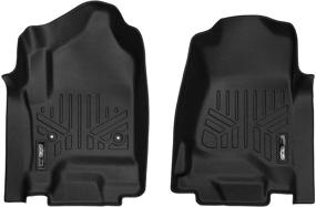 img 4 attached to MAX LINER A0136-P - Black Floor Liners for 2014-2018 Silverado/Sierra 1500, 2015-2020 2500/3500 HD, Tahoe, Yukon, Suburban, Escalade