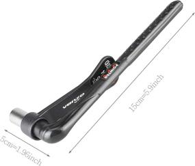 img 3 attached to Efficient and Affordable Venzo Bicycle Torque Wrench Allen Key Tools Set Kit – 1/4 Inch Driver for Precise 1-10Nm Intensity