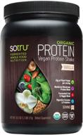 🌱 sotru vegan protein shake, vanilla - 18.5 oz. - whole food, plant-based protein powder with green superfoods, enzymes & probiotics - usda certified organic, non-gmo, gluten-free - 21 servings: the ultimate vegan protein shake for optimal health logo