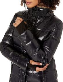 img 3 attached to 🧥 S13 Women's Uptown Long Down Puffer Coat: Warmth and Style Combined