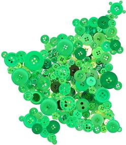 img 4 attached to 🎄 1000Pcs Green Craft Buttons for Christmas Sewing Decorations, 2 and 4 Holes Red Round Craft Resin Sewing Buttons - Suitable for Art & Crafts DIY Projects and Decor