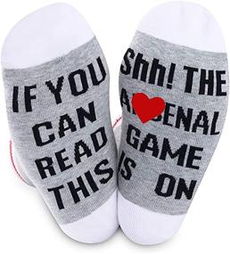 img 4 attached to TSOTMO Pairs Read Arsenal Socks