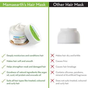 img 1 attached to 🌿 Mamaearth Anti-Hairfall Mask: Himalayan-made, Hypoallergenic, Toxin-free with Argan and Avocado Oil - All Natural and Organic