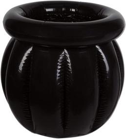 img 4 attached to Inflatable Cauldron Drink Cooler: Spooky Halloween Party Beverage Holder (22” x 18”)