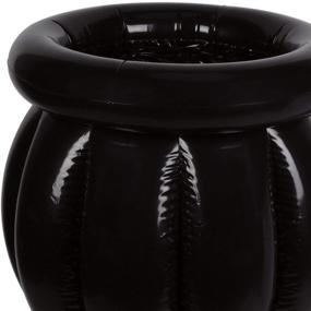 img 1 attached to Inflatable Cauldron Drink Cooler: Spooky Halloween Party Beverage Holder (22” x 18”)