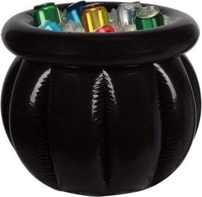 img 3 attached to Inflatable Cauldron Drink Cooler: Spooky Halloween Party Beverage Holder (22” x 18”)