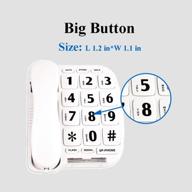📞 jekavis jf11w big button corded phone: amplified & handsfree speakerphone for elderly hearing impaired seniors logo