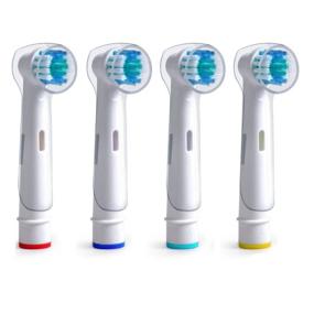 img 4 attached to 🪥 Oral B Braun Replacement Brush Heads - Pack of 4 Precision Clean Electric Toothbrush Heads incl. 4 Bonus Travel Covers