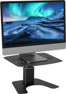 🖥️ adjustable height orionstar monitor stand riser – metal computer holder for desk with easy assembly – office desk organizer and desktop storage – compatible with tv and laptop screens up to 27 inches – black логотип