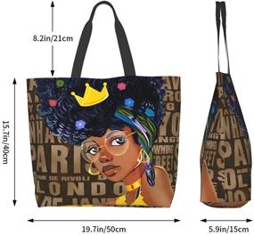 img 3 attached to EZYES African American Shoulder Lightweight Women's Handbags & Wallets in Totes