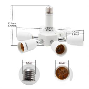 img 3 attached to 💡 DiCUNO Adjustable Splitter Adapter Converter: Maximize Your Connectivity Efficiency