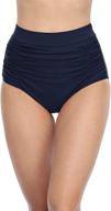 👙 firpearl waist-control shirred tankinis for women's clothing logo