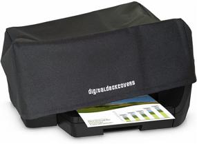 img 4 attached to Antistatic Water Resistant Printer Dust Cover &amp; Protector for HP OfficeJet Pro 6830 / 6835 / 6950 - 6960 / 6962 / 6968 / 6970 / 6974/ 6975 / 6978 | Heavy Duty Fabric, Black by DigitalDeckCovers