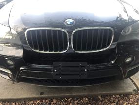 img 2 attached to 🚗 Держатель номерного знака BMW для бампера: надежное и стильное решение