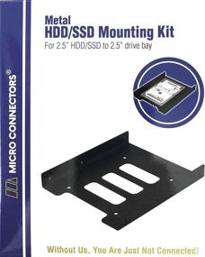 img 2 attached to Metal HDD/SSD Mounting Bracket Kit - Micro Connectors L02-250, Single 2.5 inch