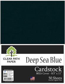 img 3 attached to Deep Sea Blue Cardstock Sheets