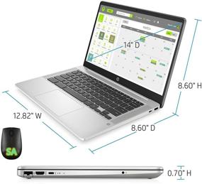 img 1 attached to 💻 Renewed HP Chromebook -14 with Intel Pentium Silver N5000, 14" HD Display, 4GB RAM, 64GB eMMC - Chrome OS, Grey