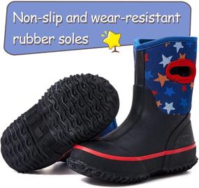 img 2 attached to 👞 PENNYSUE Neoprene Toddler Boots: Shoes for Girls and Boys