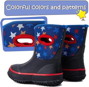 img 1 attached to 👞 PENNYSUE Neoprene Toddler Boots: Shoes for Girls and Boys