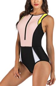 img 2 attached to SEBOWEL Sleeveless Surfing Swimwear Swimsuit