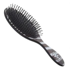 img 4 attached to Расческа для распутывания волос Wet Brush - Сафари Зебра Издание