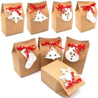 🎁 christmas gift bags bulk - 24 pack of premium xmas party supplies for goodies logo