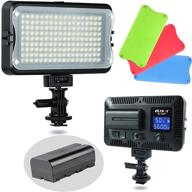 💡 viltrox vl-162t cri95+ светодиодный видео свет с переносной фото-панелью, подходит для камеры, зеркального фотоаппарата и видеокамеры, регулируемая яркость, комплект включает батарею, зарядное устройство, высокую яркость, двухцветный 3300k-5600k, белый фильтр и жк-дисплей. логотип