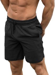 img 4 attached to TEZO Workout Training Bodybuilding Pockets Men's Clothing