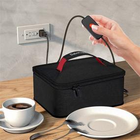 img 2 attached to 🔥 Convenient and Portable SabotHeat Mini Oven for Reheating and Warming Lunch on-the-go - Perfect for Office and Travel!