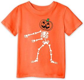 img 2 attached to BesserBay Lantern Pumpkin Skeleton Halloween Boys' Clothing