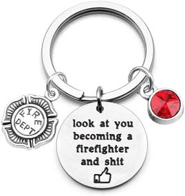 img 4 attached to Gzrlyf Firefighter Becoming Keychain Fireman