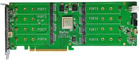 img 3 attached to 💥 HighPoint Technologies SSD7540: Контроллер M.2 NVMe RAID PCIe 4.0 x16 с 8 портами - Разблокируйте высокую скорость и оптимизируйте эффективность хранения.