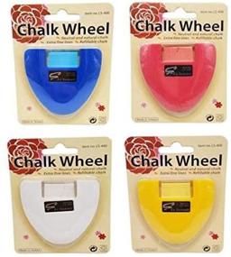 img 4 attached to 🎨 Set of 4 Professional Tailor's Chalk Triangle Sewing Markers in 4 Colors