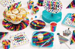 img 1 attached to 🎉 24 Count Rainbow Foil Party Hats