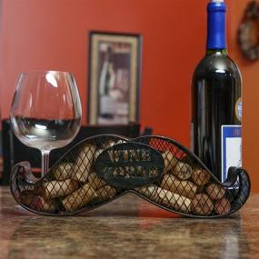 img 1 attached to Home X Mustache Shaped Wine Holder