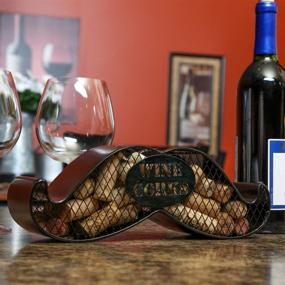 img 2 attached to Home X Mustache Shaped Wine Holder