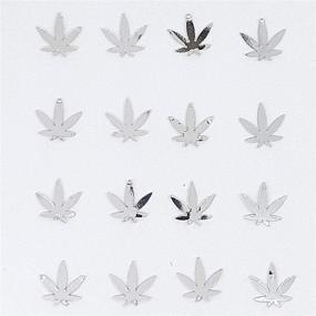 img 2 attached to Confetti Marijuana Leaf Silver Prisma