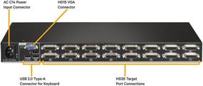 img 2 attached to Управление несколькими ПК с помощью коммутатора Vertiv Avocent AV116-400 1x16 KMV: USB, OSD, переключение с помощью кнопки сенсорного экрана или горячих клавиш, поддержка каскада.