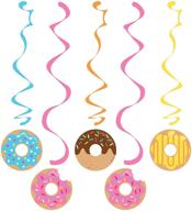 🍩 sparkle up your celebration with creative converting's donut party dizzy danglers, multisizes & multicolor marvel! logo