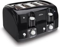 🍞 black sunbeam 4-slice toaster with wide slots (003911-100-000) логотип