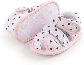 img 1 attached to 💼 Kuner Cotton Rubber Sole Non-slip Sandals for Baby Boys and Girls - Perfect First Walkers Shoes for Outdoor Adventures