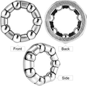 img 3 attached to 🚴 Jaceyon Bike Ball Bearing Retainer Replacement - Mountain Bike Parts 3/16 Inch x 7 Balls - Set of 4 - Bicycle Repair Accessories for MTB Bicycle Ball Bearings - Front Wheel Bracket