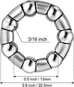 img 2 attached to 🚴 Jaceyon Bike Ball Bearing Retainer Replacement - Mountain Bike Parts 3/16 Inch x 7 Balls - Set of 4 - Bicycle Repair Accessories for MTB Bicycle Ball Bearings - Front Wheel Bracket