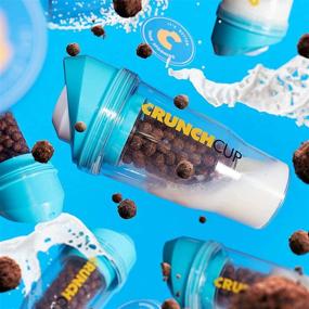 img 2 attached to The Blue CrunchCup XL: The Ultimate Portable 🥣 Cereal Cup for On-The-Go Breakfasts Without Spoons or Bowls